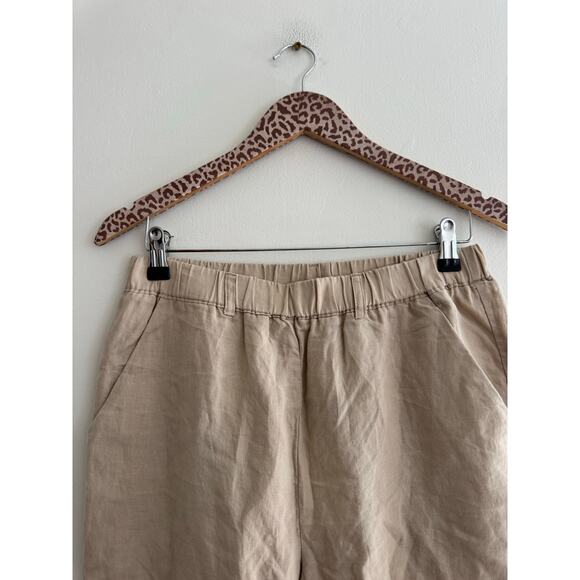 QUINCE NWT 100% European Linen Pants in Driftwood Tan Size Small - Picture 4 of 7